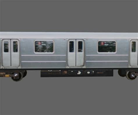 Artstation Subway Train Metro Low Poly 3d Model Game Assets