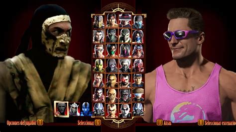 Mortal Kombat Klassic Skin Mk Legacy 2 Scorpion And Mk11 Johnny Cage