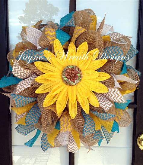 Pin By Kim Patula On Wreaths Garlands And More Sunflower Burlap
