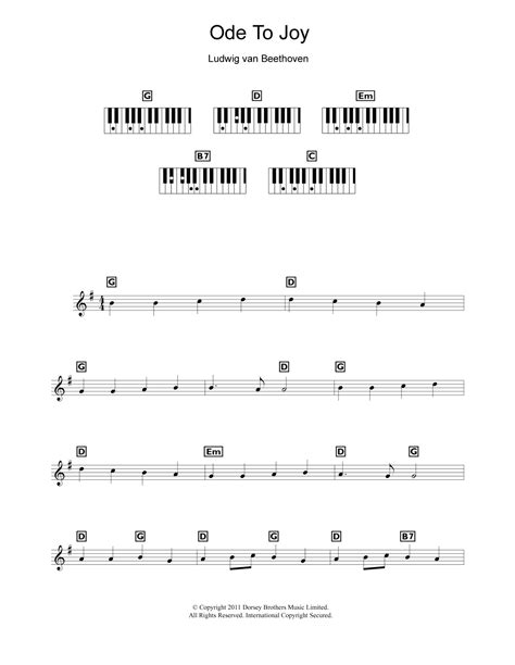 The free sheet music on piano song download has been composed and/or arranged by us to ensure that our piano sheet music is legal and safe to download and print. Ode To Joy from Symphony No. 9, Fourth Movement Sheet Music | Ludwig van Beethoven | Piano ...