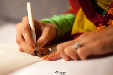 Nikah Bride Signing The Marrige Contract Flickr