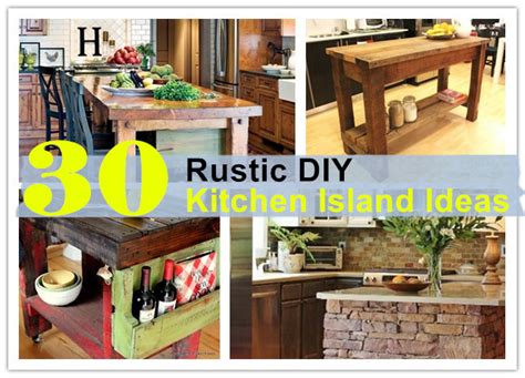 30 Rustic Diy Kitchen Island Ideas How To Instructions