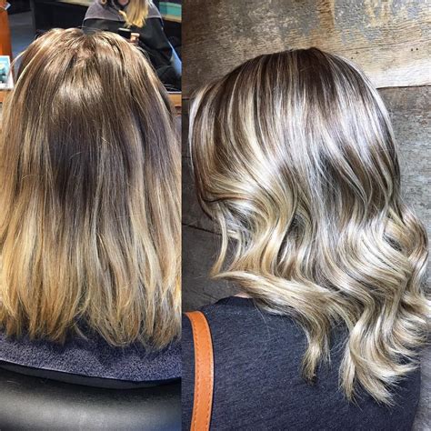 You don't want to do too many because you don't want it to look red or brassy, brown explains. Before & After! Full head highlight, lowlight & glaze ...