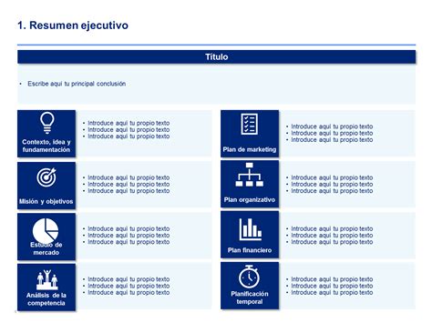 Plantilla Para Crear El Resumen Ejecutivo De Tu Negocio Plantillas Images