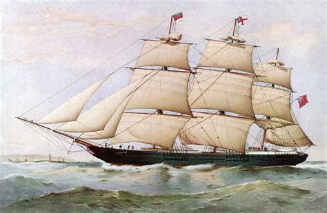 Clipper Ship Date 1854 Drawing By Mary Evans Picture Library Pixels