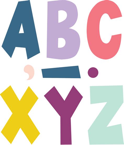 Oh Happy Day 7" Fun Font Letters - TCR70100 | Teacher Created Resources
