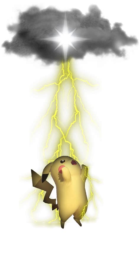Male Pikachu Using Thunder By Transparentjiggly64 On Deviantart