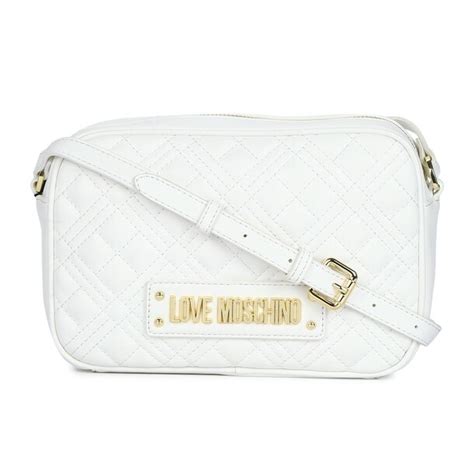 Buy Love Moschino White Quilted Crossbody Bag Online 593125 The
