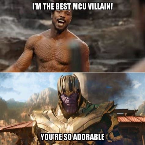 Keep doing your think marvel. the top villain,so funny #Killmonger #thanos #marvelcomics #cosplayclass | Marvel quotes ...