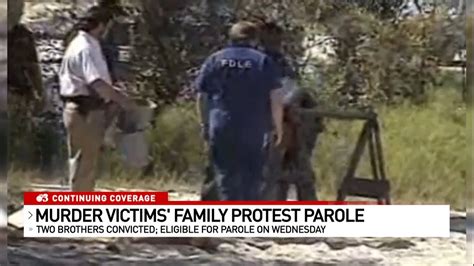 Family of victims protest parole | Two convicted murderers are up for