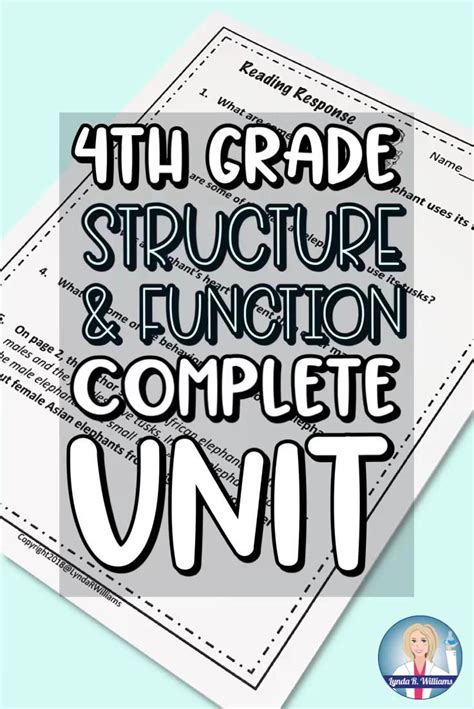 4th Grade Structure And Function Complete Unit Video Video 4th
