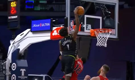 Anthony edwards dunks all over yuta watanabe, sets nba twitter on fire in wolves' loss to raptors: Victime du dunk de l'année, Yuta Watanabe assume et ...