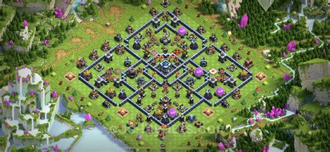 Best Anti Stars Base Th With Link Hybrid Town Hall Level