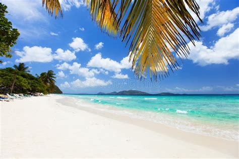 Beautiful Tropical Beach At Caribbean Stock Image Image Of Getaway