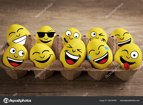 Funny Yellow Easter Eggs Stock Photo By ©cherriesjd 249194092