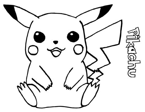 Free Printable Pikachu Coloring Page For Kids Coloring Home