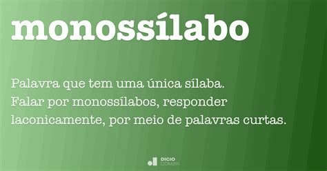 Quais São As Palavras Monossílaba
