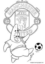Manchester United soccer coloring pages