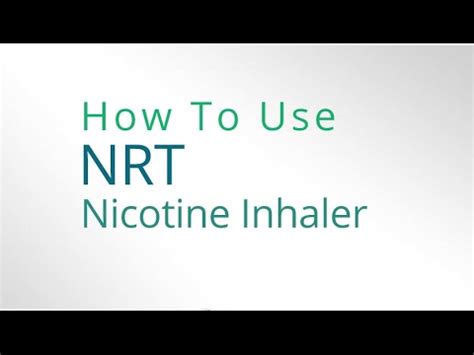 Most people with asthma use an inhaler. How to use the Nicotine Inhaler - YouTube