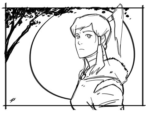 Clear & smooth cutout edges. Korra Drawing by IBGraham on DeviantArt