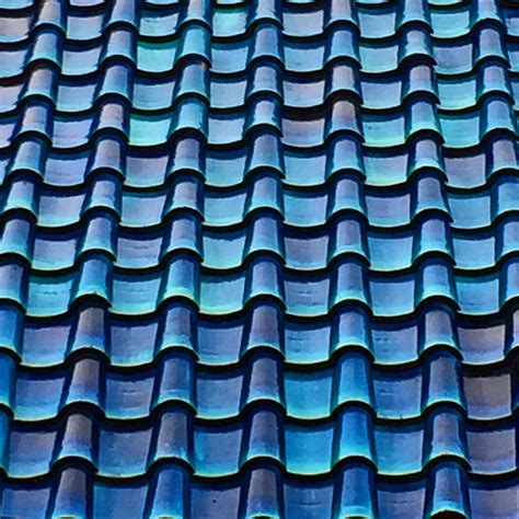Blue Tiled Roof Blue Roof Roof Roof Tiles