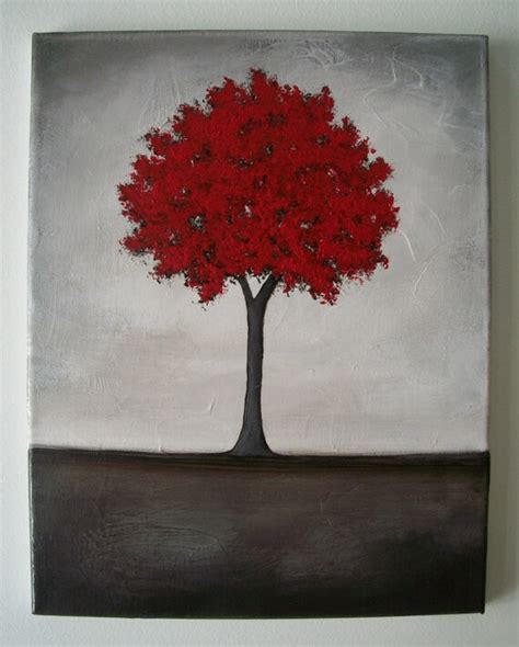 Items Similar To Abstract Tree Painting On Etsy