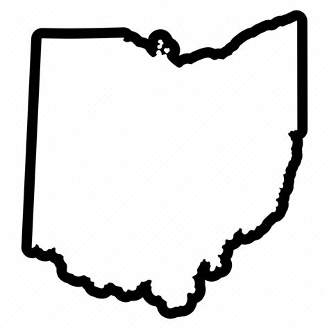 Map Ohio States Usa Icon Download On Iconfinder