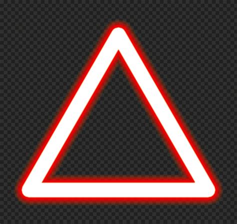 Png Glowing Red Triangle Neon Citypng