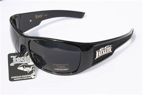 Large Men Limited Edition Locs Sunglasses Dark Lens Motorcycle Wrap Around Sport Ebay