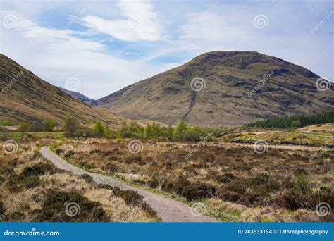 A Hiking Path In Glen Coe In The Scottish Highlands Stock Photo Image