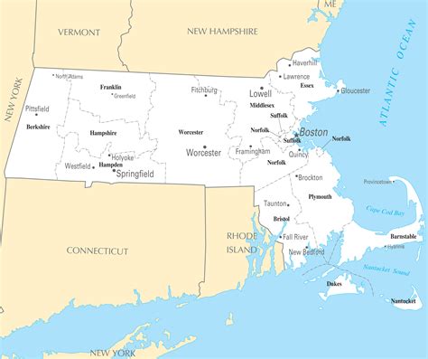 Map Of Massachusetts With Towns Living Room Design 2020