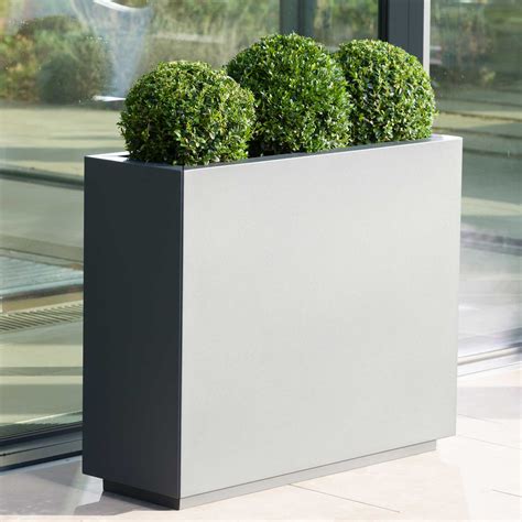 Rectangle Metal Planter in Anthracite Grey - Harrod Horticultural