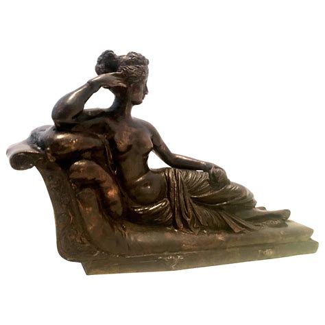 Th Century Art Nouveau Bronze Nude Female Lounging Sculpture For Sale At StDibs