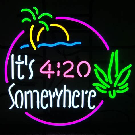 Таблица тиражей с информацией о розыгрыше суперприза. It'S 4:20 Somewhere Neon Sign Real Neon Light for sale ...