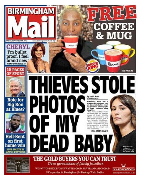 Front Page Of The Birmingham Mail September 14 Birmingham Live