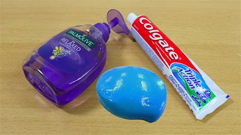 Colgate And Hand Soap Slime How To Make Slime Soap Salt And Toothpaste