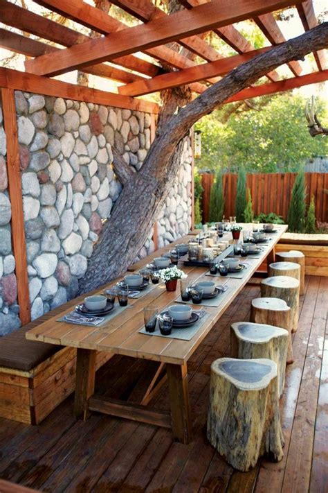 Rustic Garden Furniture For Charm And A Natural Look My Desired Home