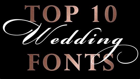 Wedding Romantic Calligraphy Fonts Free Fonts Picture Of The