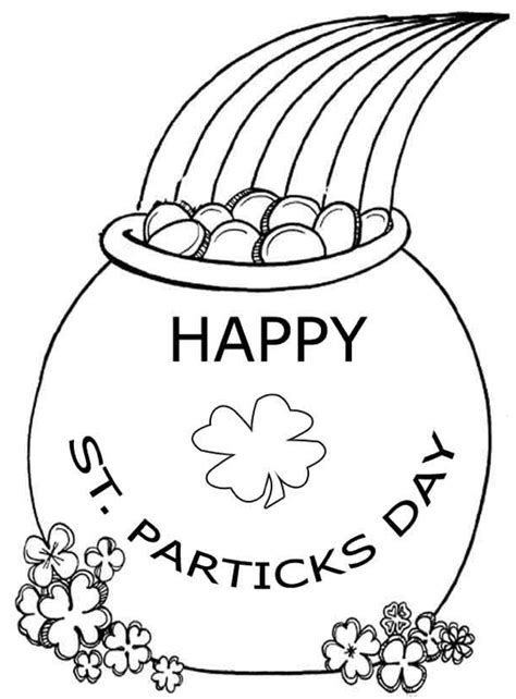 This set of coloring pages should be given to your child a week before st. Pot of Gold Coloring Pages - Best Coloring Pages For Kids