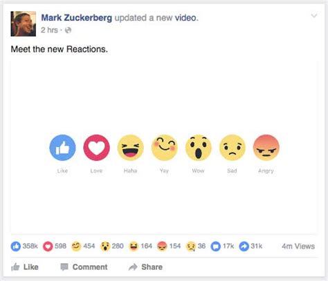 Whats Your Reaction To Facebooks Reactions Bg Digital Group