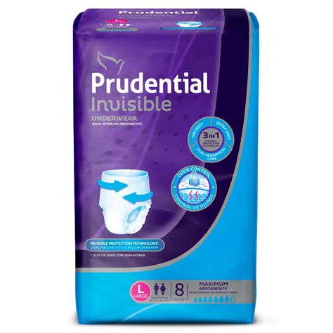 Pack 8 Uds Pañal Para Adulto Prudential Invisible L 903161