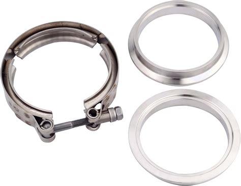Inch Stainless Steel V Band Exhaust Clamp Male Female Flange Kit My