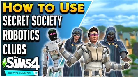 Using Robotics Secret Society And Other Gameplay Features Sims 4