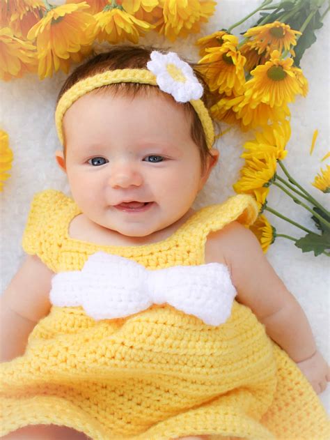 Simply Spring Crochet Baby Dress Newborn 6 Months Winding Road Crochet