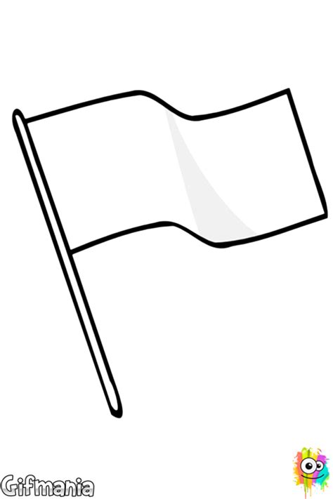 Dibujo De Bandera Blanca Para Colorear Bandera Blanca Bandera Para