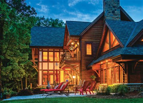 A Timber Frame Lake House Is A Perfect Fit