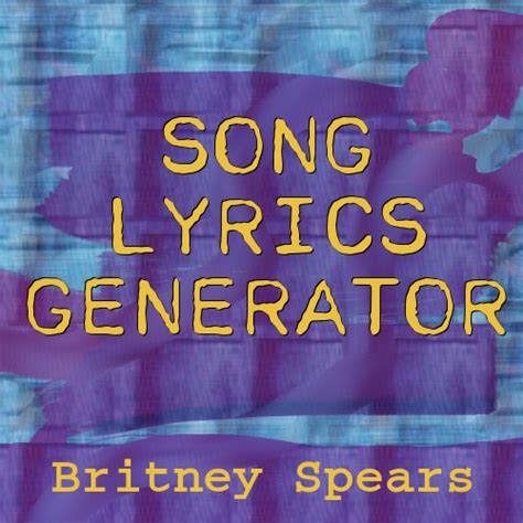 He then turned the system into a public website, with a creativity dial that lets you adjust the randomness of the generated text, and a. Britney Spears Song Lyrics Generator