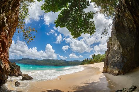 Available in hd, 4k resolutions for desktop & mobile phones. beach, Tropical, Sand, Mountain, Caribbean, Palm Trees ...