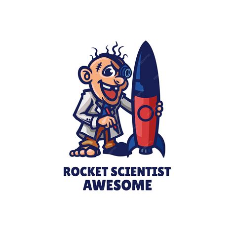Premium Vector Rocket Scientist Logo