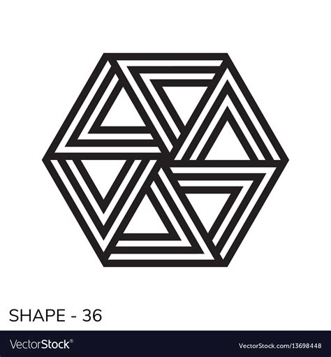 Simple Geometric Shape Royalty Free Vector Image